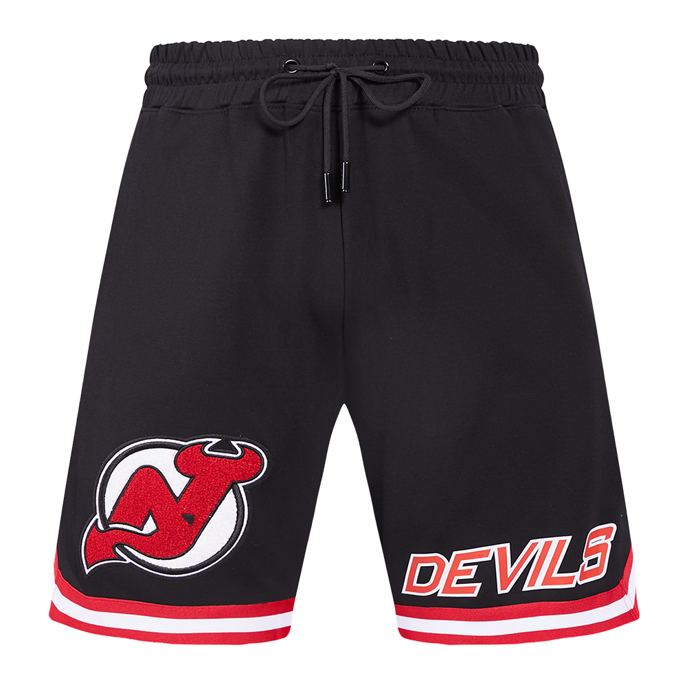 NHL NEW JERSEY DEVILS CLASSIC CHENILLE MEN'S DK SHORT (BLACK/RED)