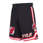 NHL NEW JERSEY DEVILS CLASSIC CHENILLE MEN'S DK SHORT (BLACK/RED)