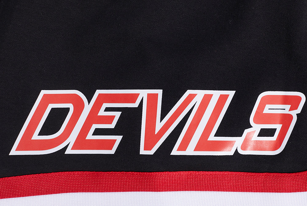 NHL NEW JERSEY DEVILS CLASSIC CHENILLE MEN'S DK SHORT (BLACK/RED)