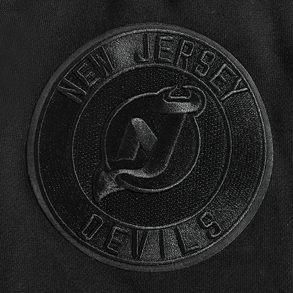 NHL NEW JERSEY DEVILS NEUTRAL SHORT EN MOLLETON POUR HOMME (NOIR)