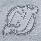 NHL NEW JERSEY DEVILS NEUTRAL SHORT EN MOLLETON POUR HOMME (GRIS CHINÉ FONCÉ)