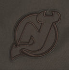 NHL NEW JERSEY DEVILS NEUTRAL SHORT EN MOLLETON POUR HOMME (TAUPE FONCÉ)