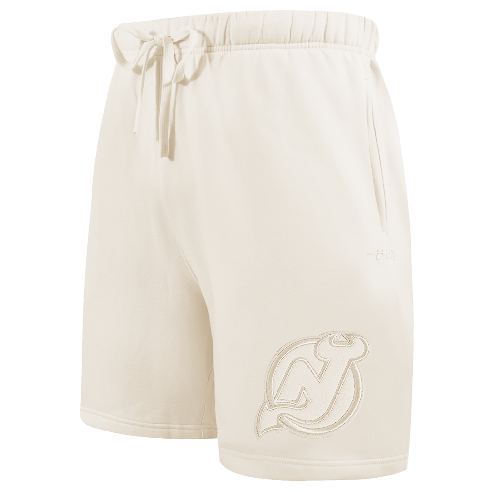 NHL NEW JERSEY DEVILS NEUTRAL SHORT EN MOLLETON POUR HOMME (COQUILLE D'ŒUF)