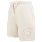 NHL NEW JERSEY DEVILS NEUTRAL SHORT EN MOLLETON POUR HOMME (COQUILLE D'ŒUF)