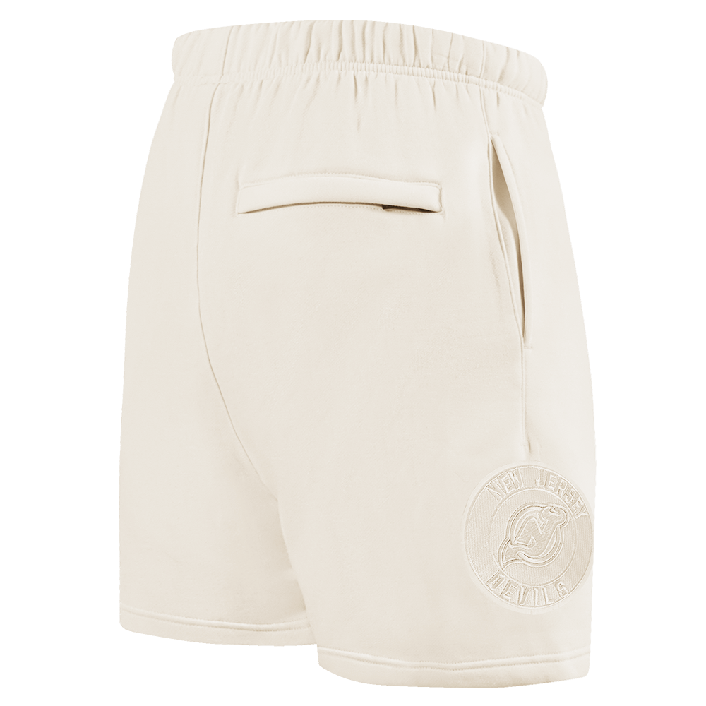 NHL NEW JERSEY DEVILS NEUTRAL SHORT EN MOLLETON POUR HOMME (COQUILLE D'ŒUF)