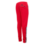 NHL NEW JERSEY DEVILS CLASSIC CHENILLE PANTALON D'ENTRAÎNEMENT EN MAILLE DOUBLE POUR HOMME (ROUGE/NOIR)