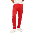 NHL NEW JERSEY DEVILS CLASSIC CHENILLE PANTALON D'ENTRAÎNEMENT EN MAILLE DOUBLE POUR HOMME (ROUGE/NOIR)
