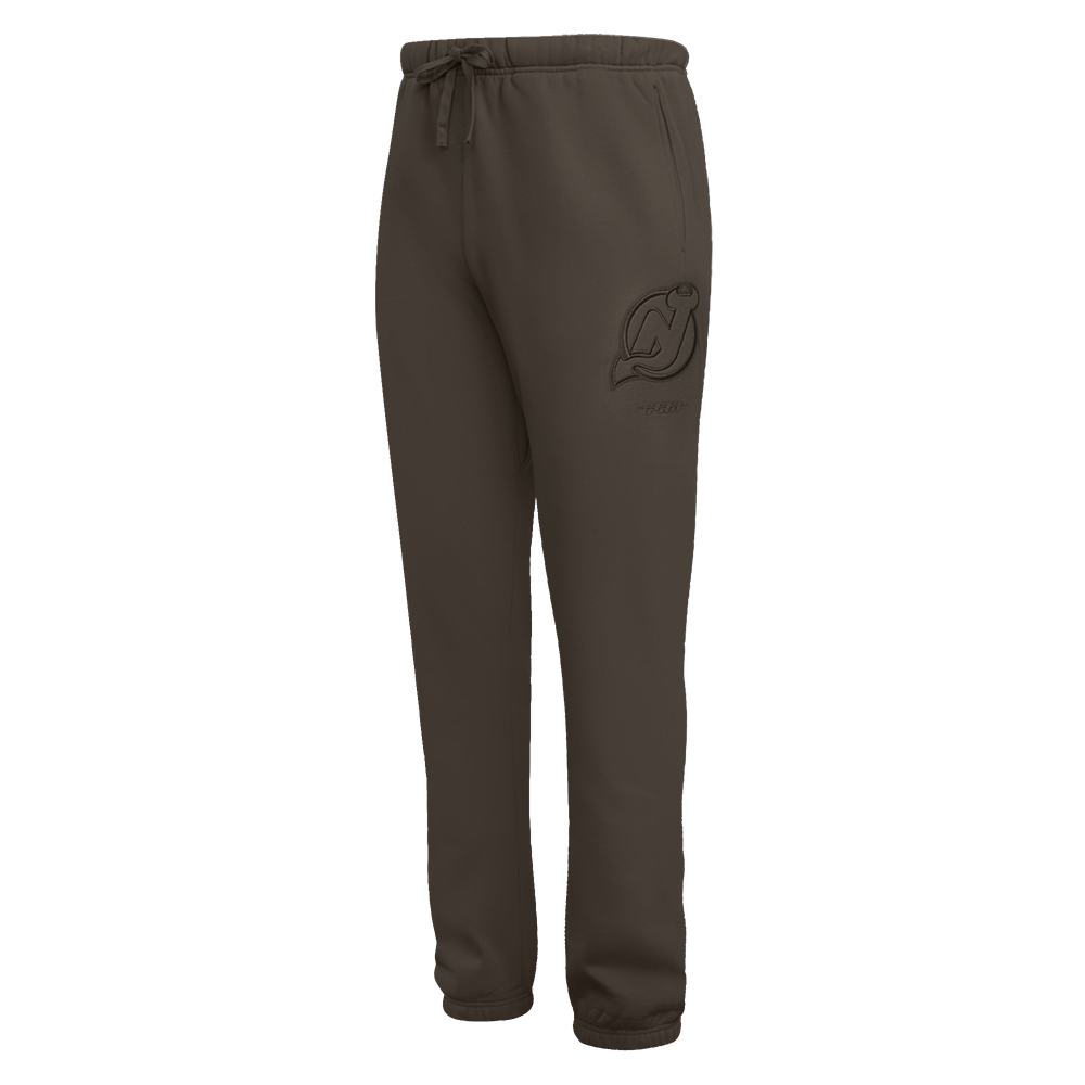 NHL NEW JERSEY DEVILS NEUTRAL PANTALON OUATÉ EN MOLLETON POUR HOMME (TAUPE FONCÉ)
