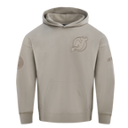 NHL NEW JERSEY DEVILS NEUTRAL MEN'S DROP SHOULDER FLC PO HOODIE (TAUPE)