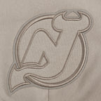 NHL NEW JERSEY DEVILS NEUTRAL MEN'S DROP SHOULDER FLC PO HOODIE (TAUPE)