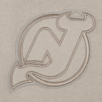 NHL NEW JERSEY DEVILS NEUTRAL MEN'S DROP SHOULDER FLC PO HOODIE (TAUPE)