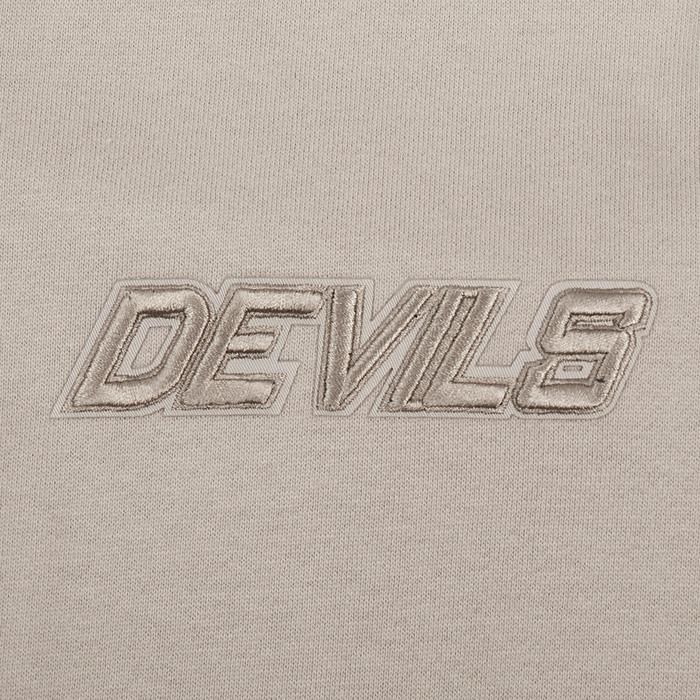 NHL NEW JERSEY DEVILS NEUTRAL MEN'S DROP SHOULDER FLC PO HOODIE (TAUPE)