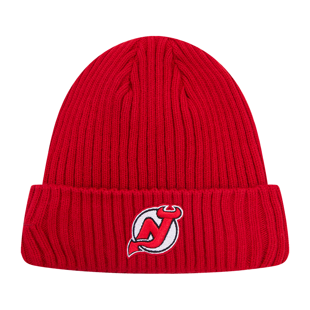 NHL NEW JERSEY DEVILS CLASSIC CORE UNISEX KNIT BEANIE (RED)
