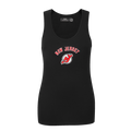 NHL NEW JERSEY DEVILS CLASSIC CAMISOLE DOS NAGEUR À COUPE DÉCONTRACTÉE POUR FEMME (NOIR)