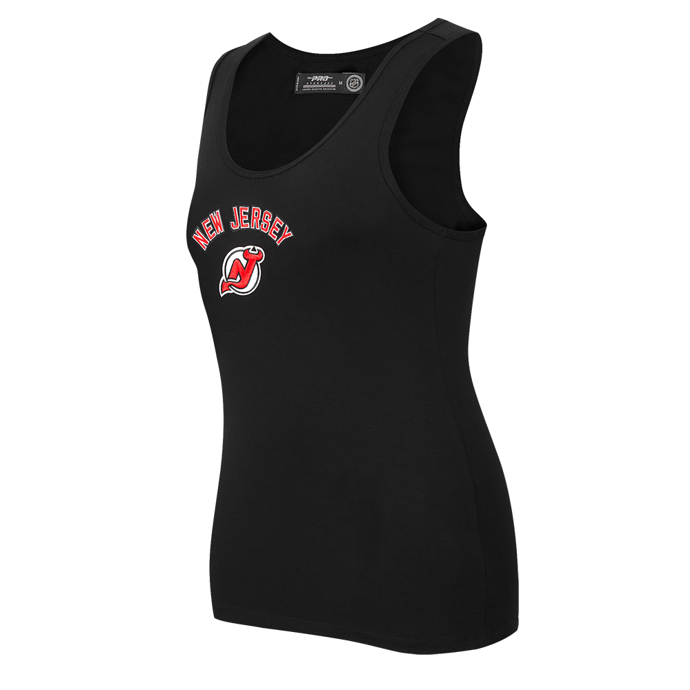 NHL NEW JERSEY DEVILS CLASSIC CAMISOLE DOS NAGEUR À COUPE DÉCONTRACTÉE POUR FEMME (NOIR)