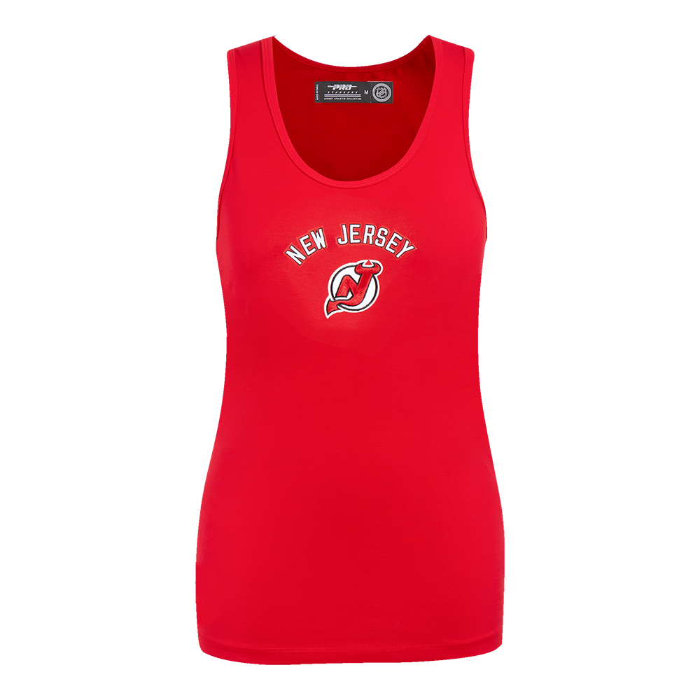 NHL NEW JERSEY DEVILS CLASSIC CAMISOLE DOS NAGEUR À COUPE DÉCONTRACTÉE POUR FEMME (ROUGE)