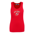 NHL NEW JERSEY DEVILS CLASSIC CAMISOLE DOS NAGEUR À COUPE DÉCONTRACTÉE POUR FEMME (ROUGE)