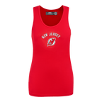 NHL NEW JERSEY DEVILS CLASSIC CAMISOLE DOS NAGEUR À COUPE DÉCONTRACTÉE POUR FEMME (ROUGE)