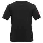 NHL NEW JERSEY DEVILS CLASSIC SHORT SLEEVE WOMEN'S SINGLE JERSEY SLIM FIT TEE (BLACK)