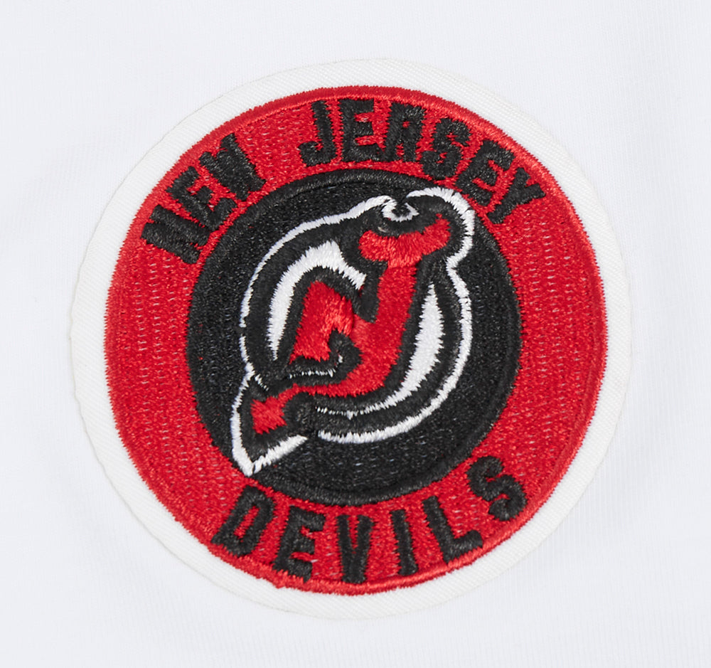NHL NEW JERSEY DEVILS CLASSIC T-SHIRT À COUPE CARRÉE POUR FEMME (BLANC)
