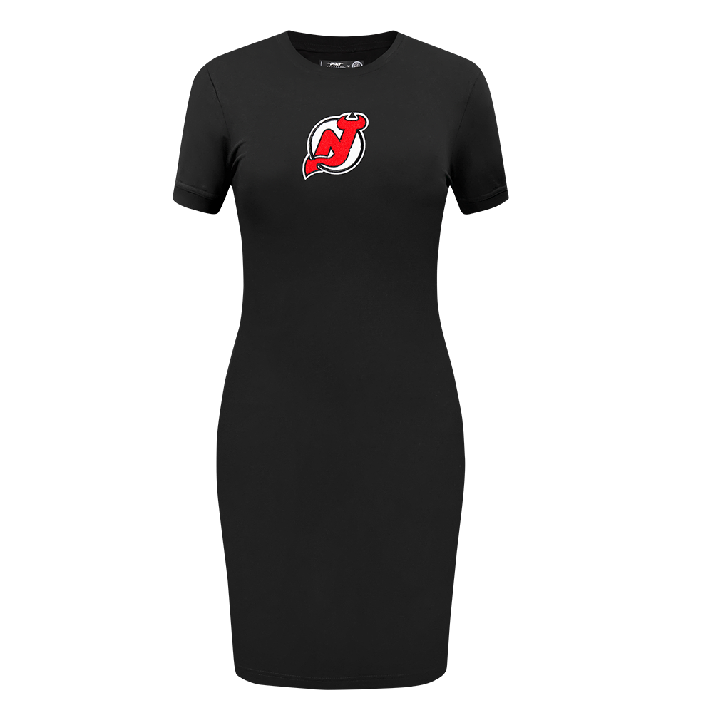 NHL NEW JERSEY DEVILS CLASSIC WOMEN'S BODYCON DRESS (BLACK)