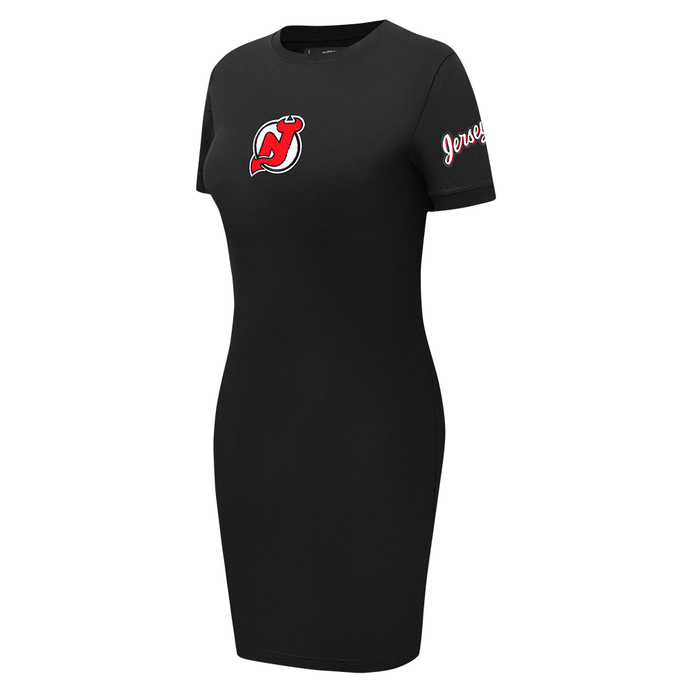 NHL NEW JERSEY DEVILS CLASSIC WOMEN'S BODYCON DRESS (BLACK)
