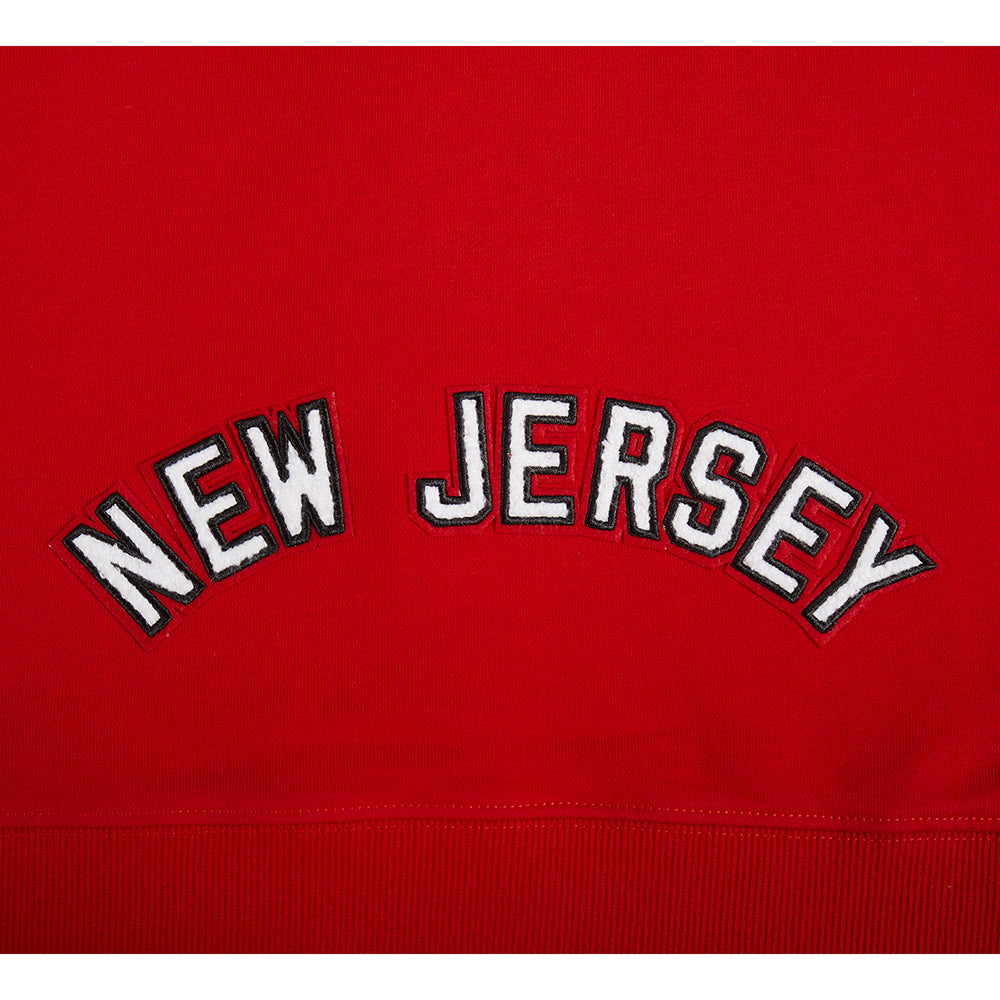 NHL NEW JERSEY DEVILS CLASSIC WOMEN'S FLEECE HOODIE DRESS (RED)