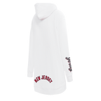 NHL NEW JERSEY DEVILS CLASSIC WOMEN'S FLEECE HOODIE DRESS (WHITE)