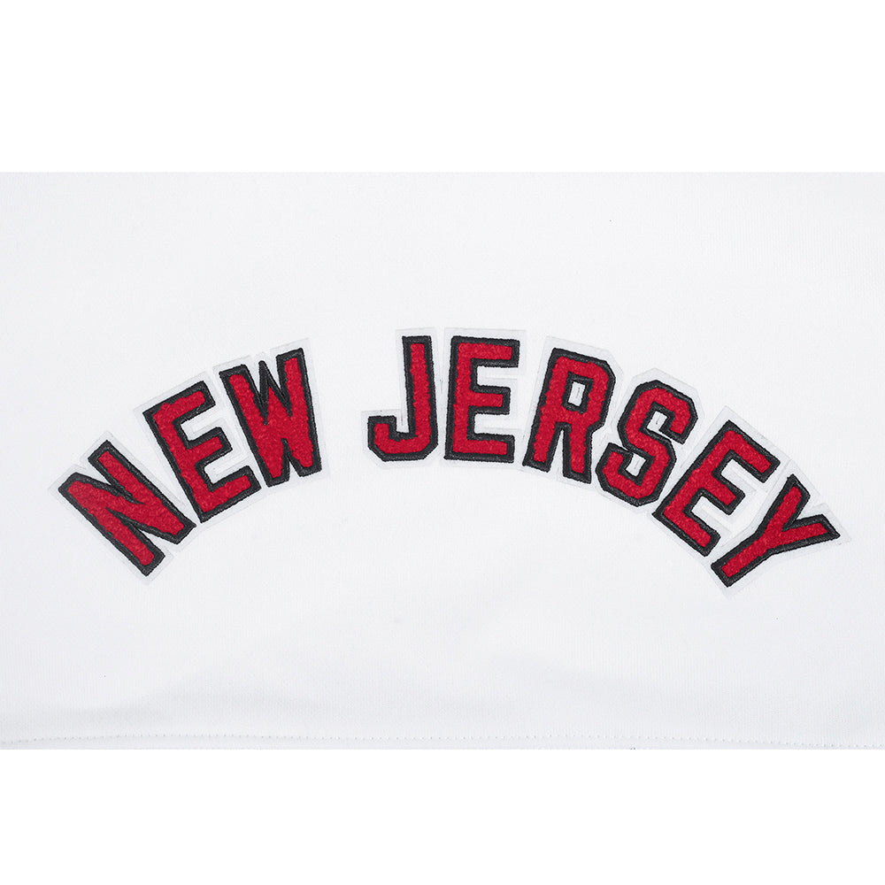 NHL NEW JERSEY DEVILS CLASSIC WOMEN'S FLEECE HOODIE DRESS (WHITE)