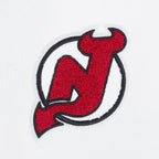 NHL NEW JERSEY DEVILS CLASSIC WOMEN'S FLEECE HOODIE DRESS (WHITE)