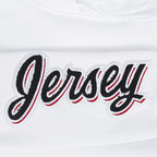 NHL NEW JERSEY DEVILS CLASSIC WOMEN'S FLEECE HOODIE DRESS (WHITE)