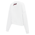 NHL NEW JERSEY DEVILS CLASSIC CHANDAIL À COL ROND EN MOLLETON POUR FEMME (BLANC)