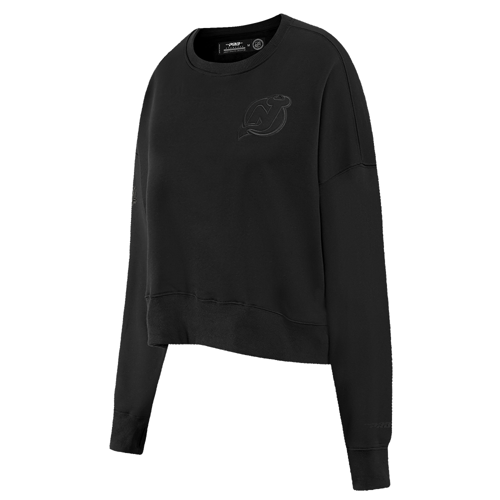 NHL NEW JERSEY DEVILS NEUTRAL WOMEN'S CREWNECK (BLACK)