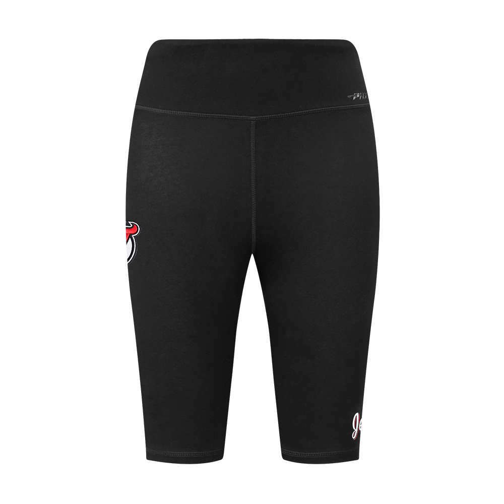 NHL NEW JERSEY DEVILS CLASSIC WOMEN'S COTTON BIKE SHORT (BLACK)