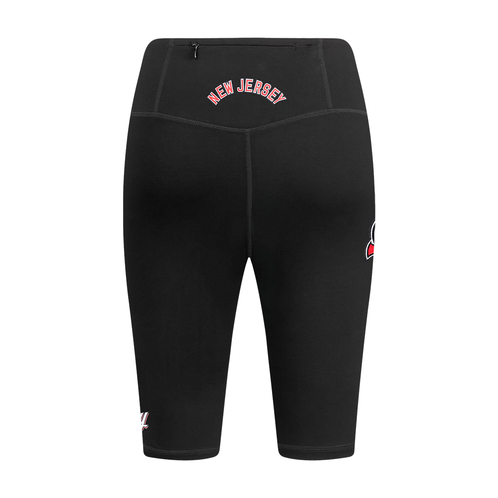 NHL NEW JERSEY DEVILS CLASSIC WOMEN'S COTTON BIKE SHORT (BLACK)