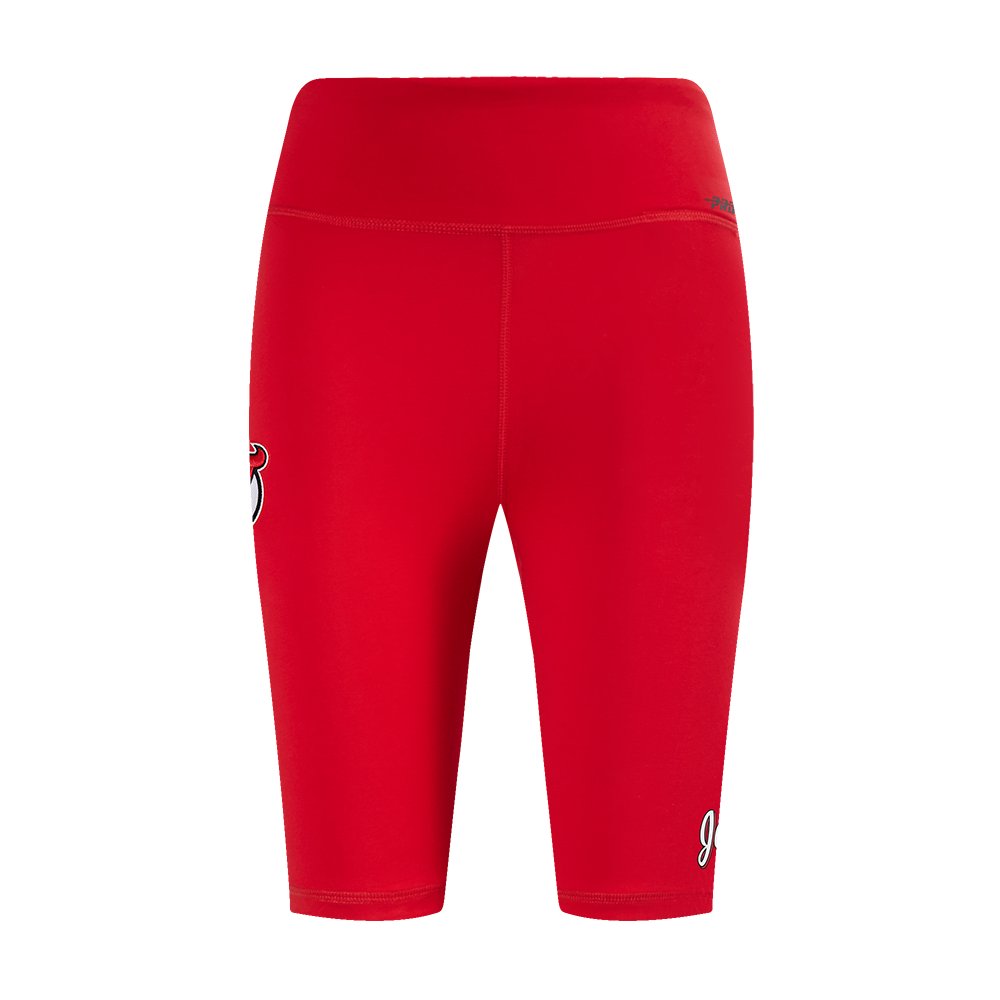 NHL NEW JERSEY DEVILS CLASSIC WOMEN'S COTTON BIKE SHORT (RED)
