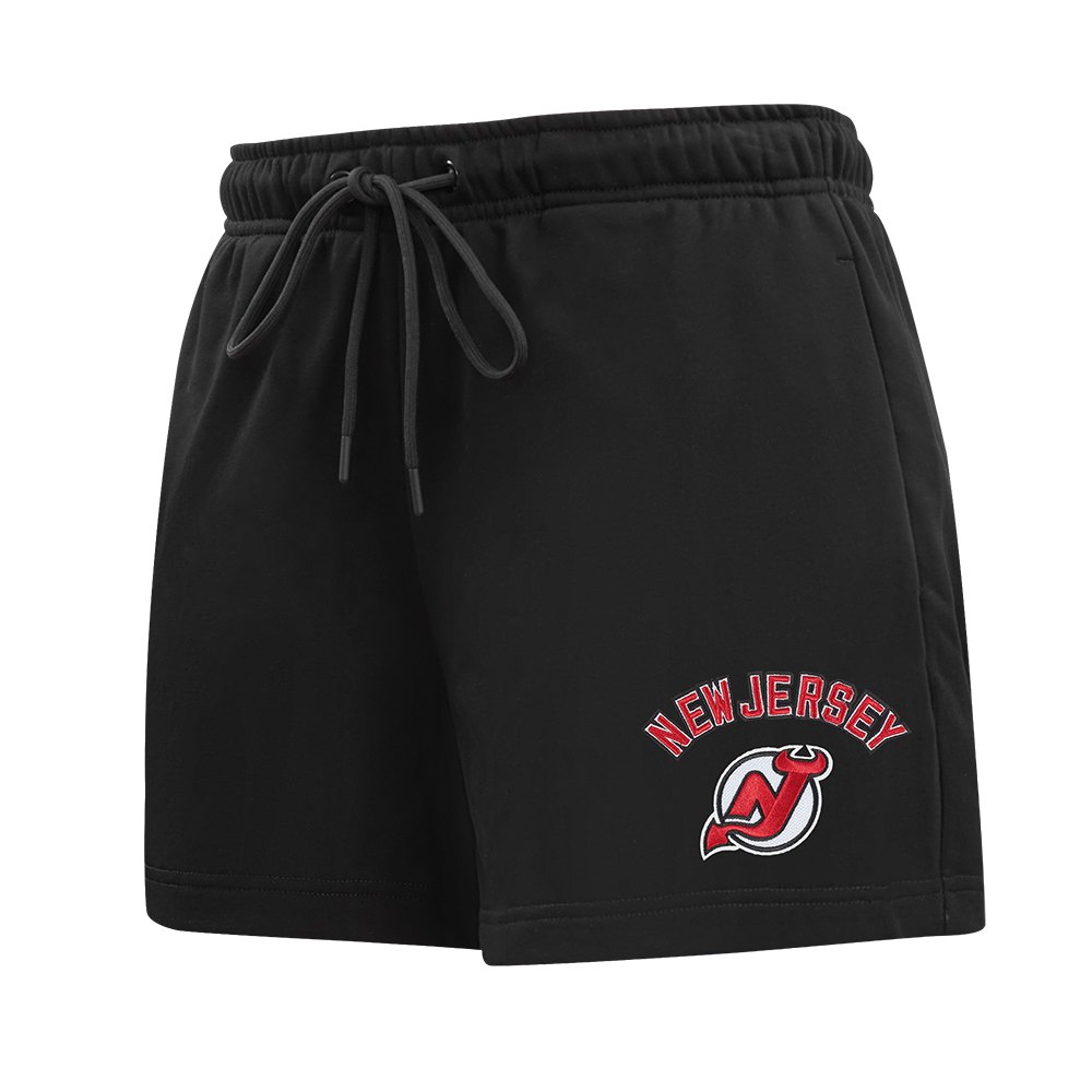 NHL NEW JERSEY DEVILS CLASSIC WOMEN'S FLEECE SHORT (BLACK)