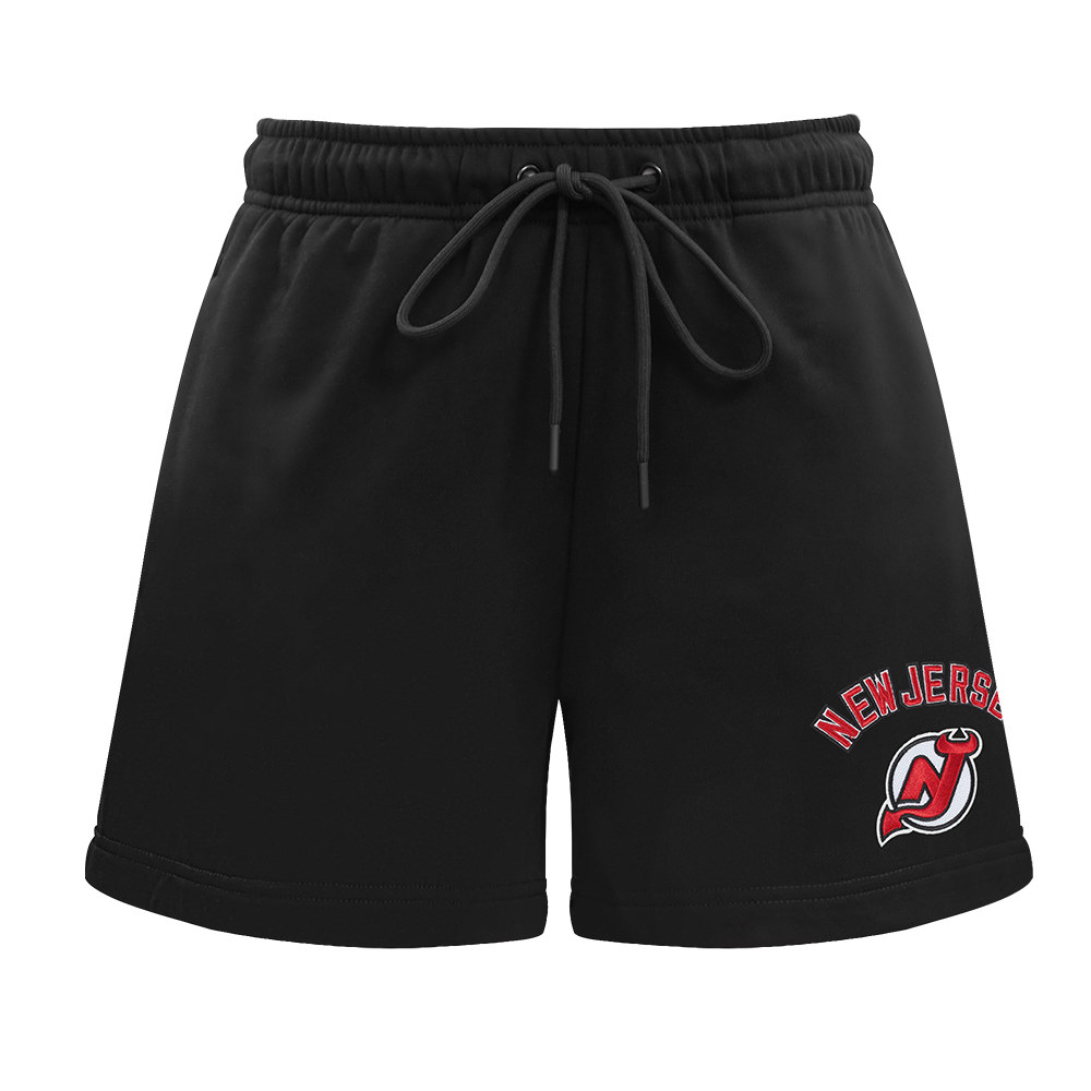NHL NEW JERSEY DEVILS CLASSIC WOMEN'S FLEECE SHORT (BLACK)