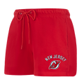 NHL NEW JERSEY DEVILS CLASSIC WOMEN'S FLEECE SHORT (RED)