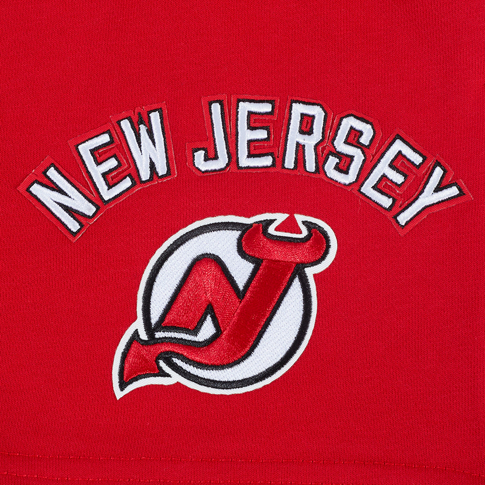 NHL NEW JERSEY DEVILS CLASSIC WOMEN'S FLEECE SHORT (RED)