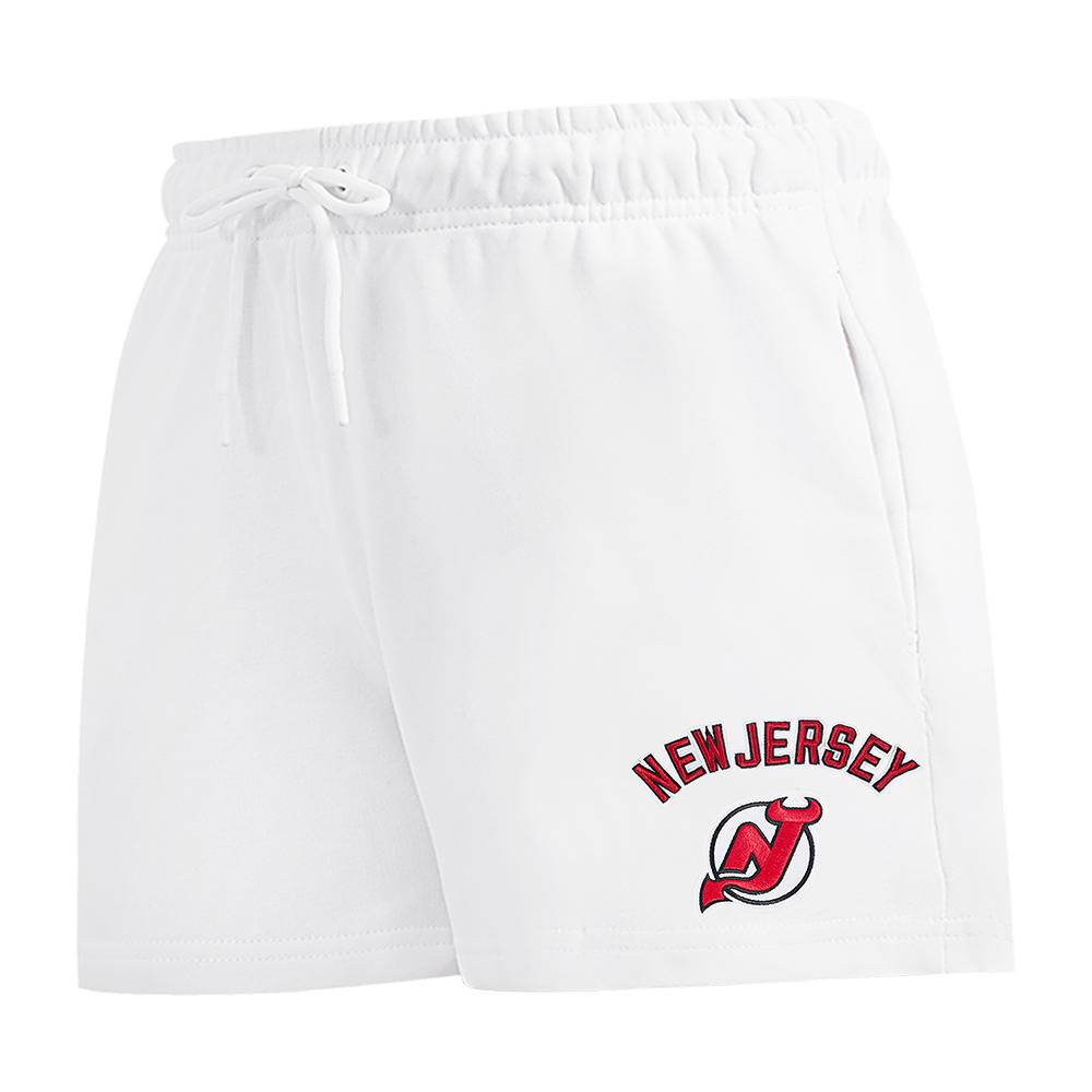 NHL NEW JERSEY DEVILS CLASSIC WOMEN'S FLEECE SHORT (WHITE)