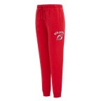 NHL NEW JERSEY DEVILS CLASSIC PANTALON OUATÉ EN MOLLETON POUR FEMME (ROUGE)