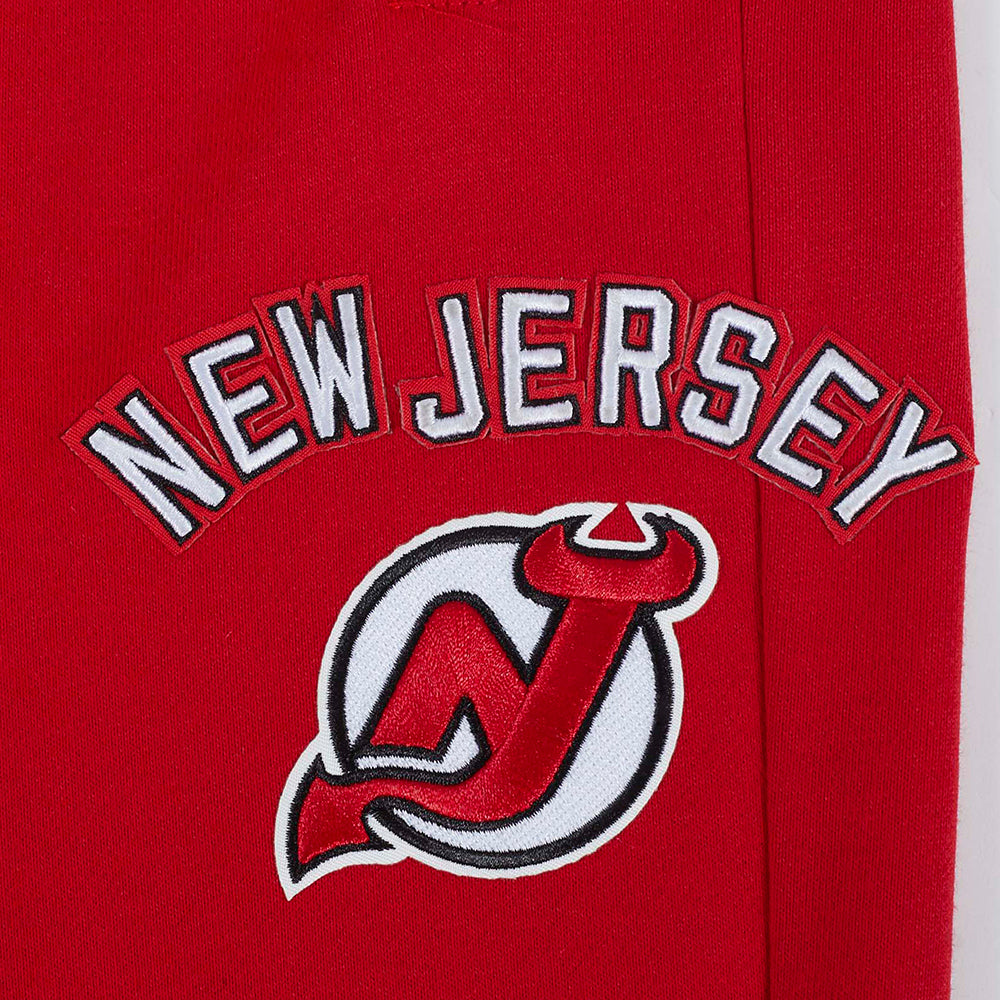 NHL NEW JERSEY DEVILS CLASSIC PANTALON OUATÉ EN MOLLETON POUR FEMME (ROUGE)