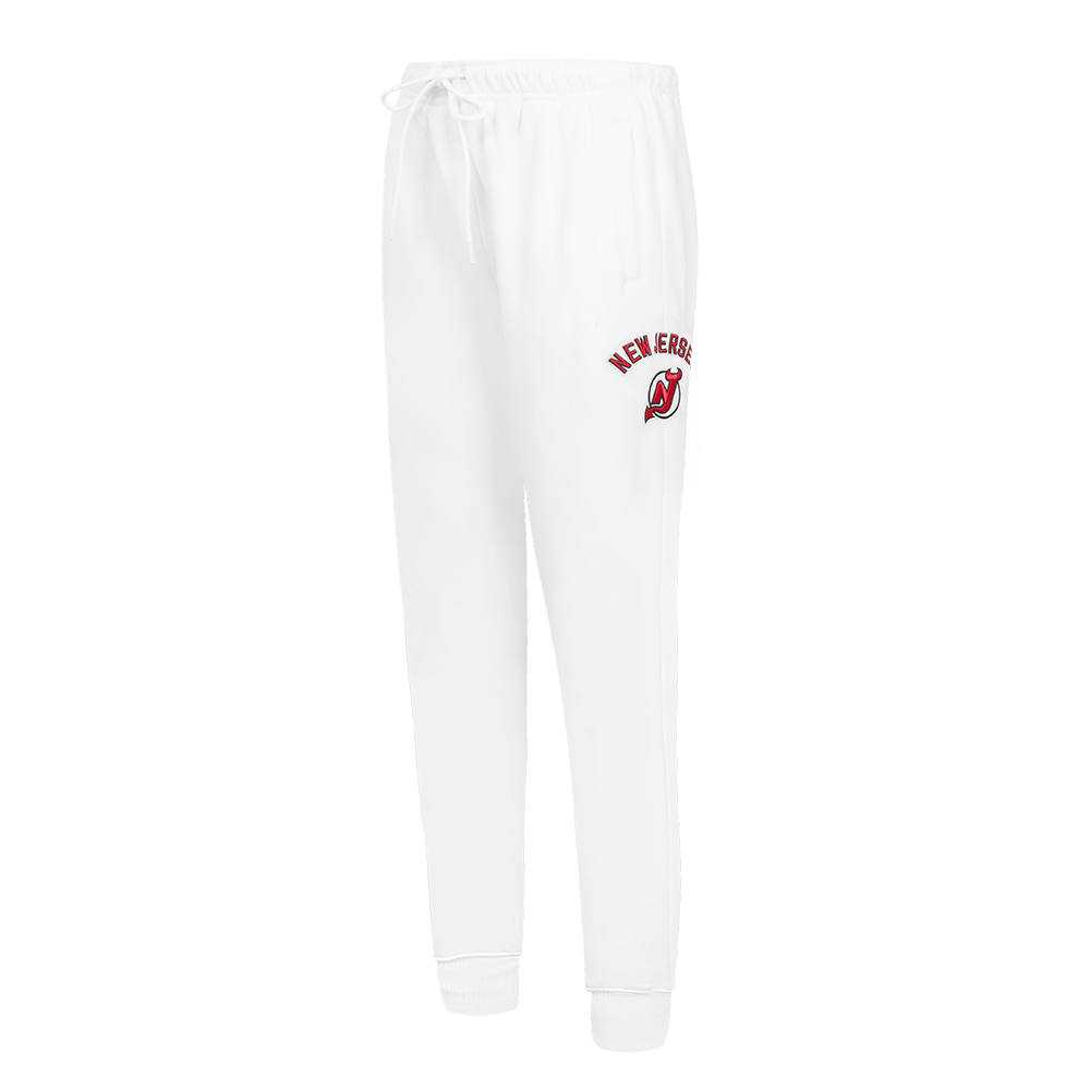 NHL NEW JERSEY DEVILS CLASSIC WOMEN'S FLEECE SWEATPANT (WHITE)