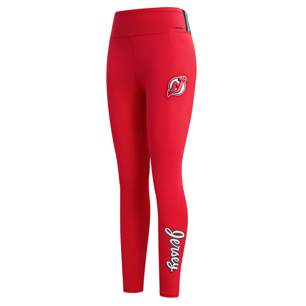 NHL NEW JERSEY DEVILS CLASSIC LEGGING EN JERSEY POUR FEMME (ROUGE)