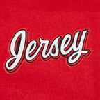 NHL NEW JERSEY DEVILS CLASSIC WOMEN'S WOOL VARSITY JACKET (RED/BLACK)