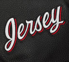 NHL NEW JERSEY DEVILS CLASSIC WOMEN'S WOOL VARSITY JACKET (RED/BLACK)