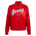 NHL NEW JERSEY DEVILS CLASSIC WOMEN'S SATIN JACKET (RED)