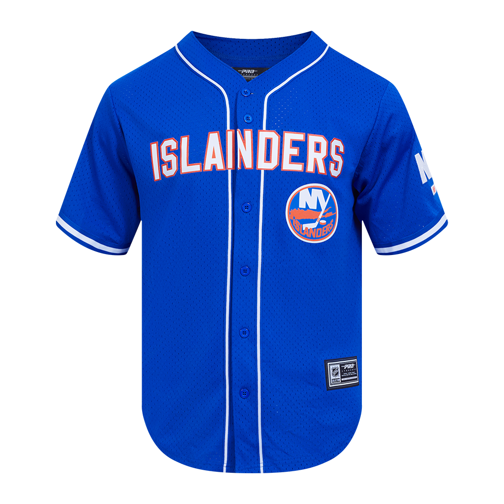 NHL NEW YORK ISLANDERS CLASSIC MESH CHEMISE BOUTONNÉE (BLEU ROYAL)