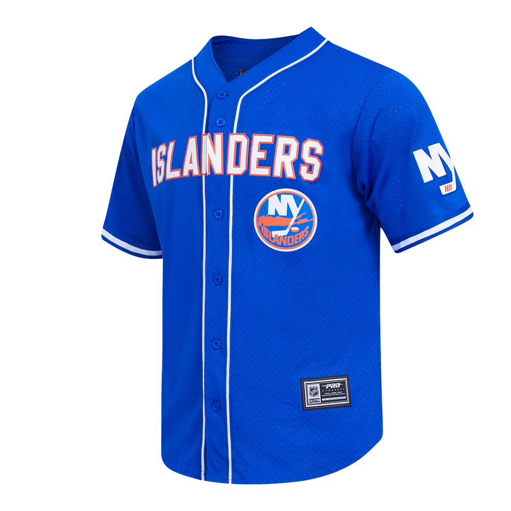 NHL NEW YORK ISLANDERS CLASSIC MESH CHEMISE BOUTONNÉE (BLEU ROYAL)